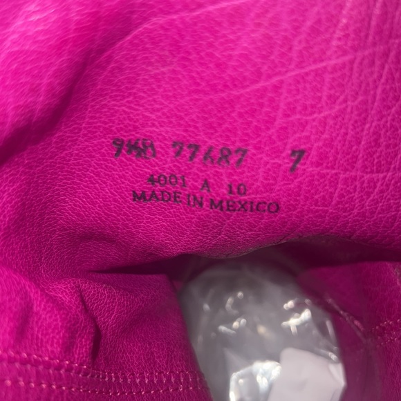 Frye Boots Carson pull on Berry Pink leather cowgirl western country 9.5 B - Picture 11 of 15